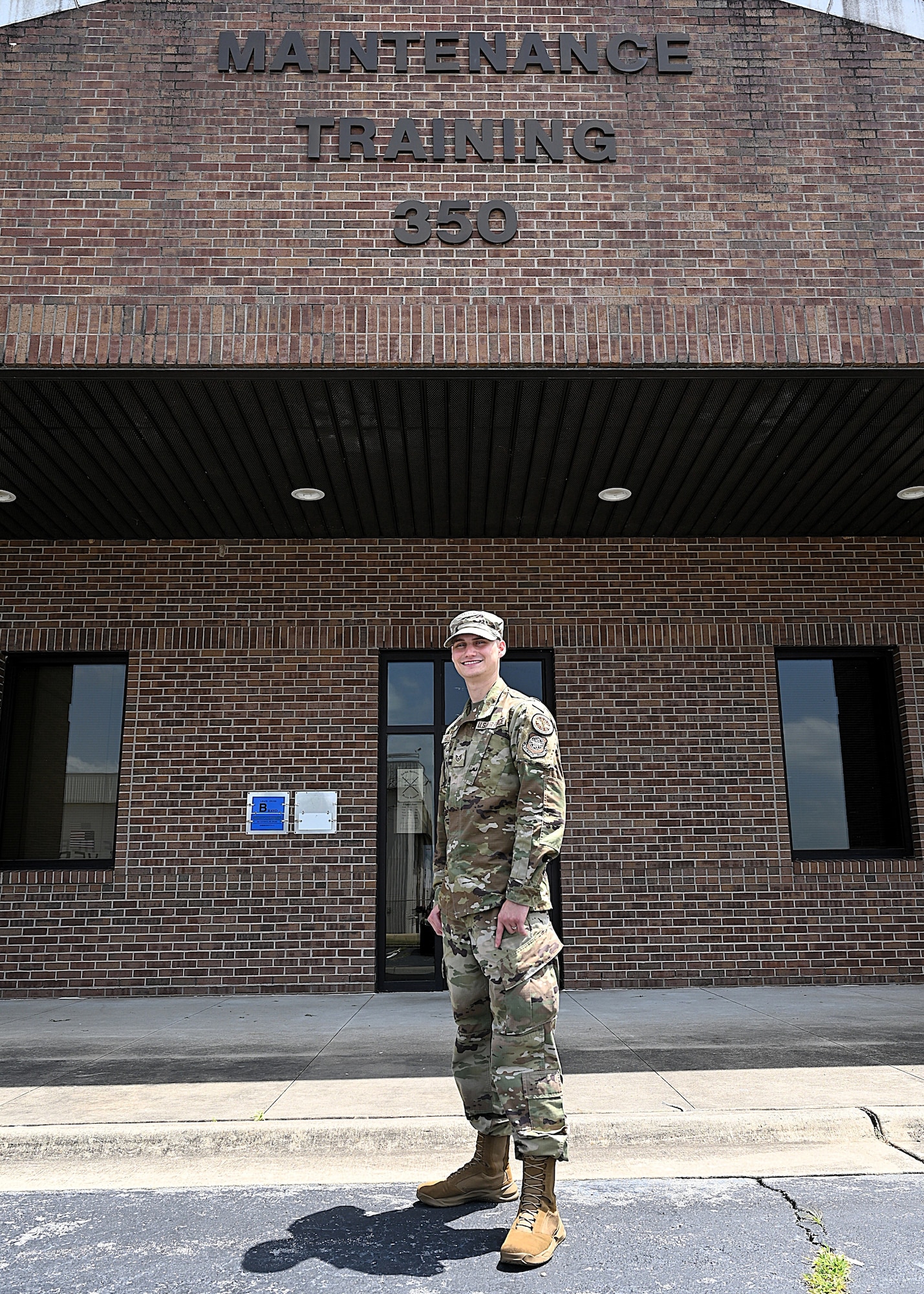 Service member serves.