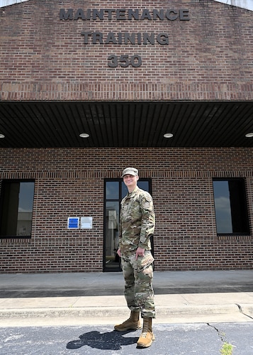 Service member serves.