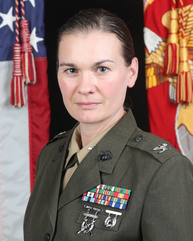 Colonel Bridget N. Young, Commanding Officer, Marine Aviation Training Support Group 23 NAS Pensacola, Pensacola, FL