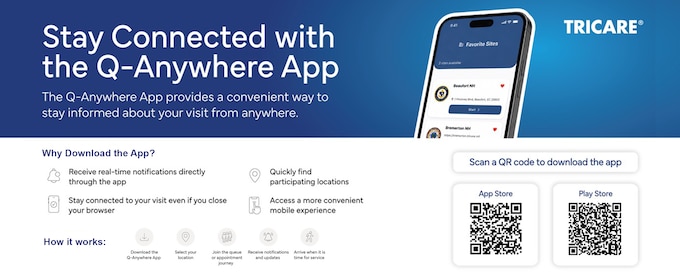 New prescription? Download the new Q-Anywhere App to stay connected with Evans Army Community Hospital Pharmacy! Once you've downloaded the Q-Anywhere app, search for “Fort Carson,” and "favorite" the location (by clicking on the heart icon) for fast and convenient prescription updates. 

Apple App Store: https://apps.apple.com/us/app/q-anywhere/id6761550454
Google Play Store: https://play.google.com/store/apps/details?id=com.acftechnologies.qanywhere&hl=en_US&pli=1