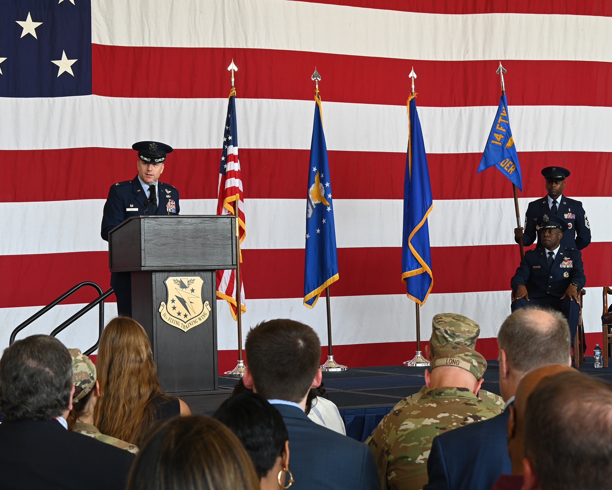 14th Flying Training Wing, Change of Command ceremony.