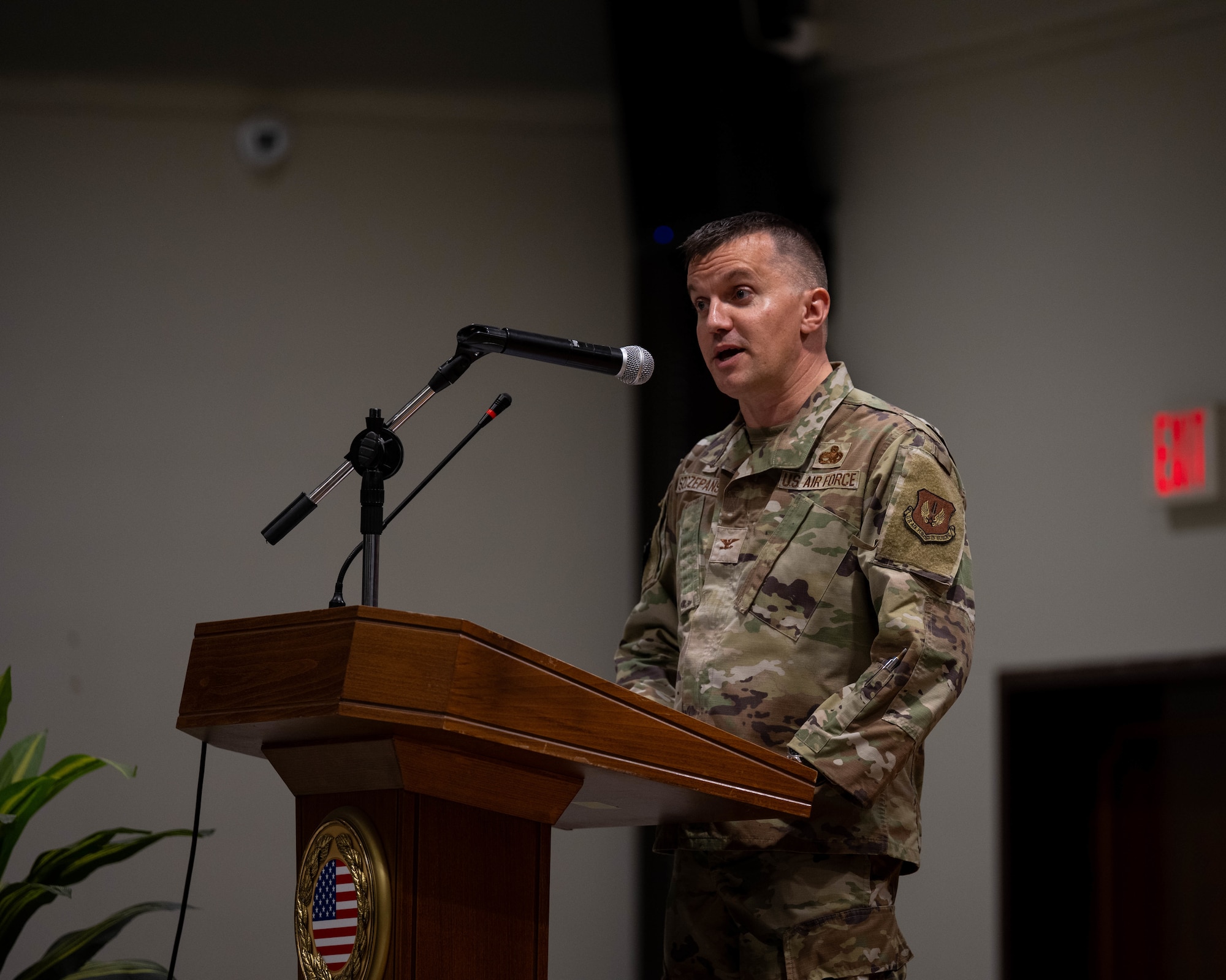 U.S. Air Force Col. John Szczepanski, 39th Weapons System Security Group outgoing commander.