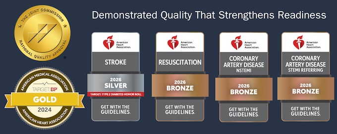 MOMMC healthcare quality awards from the Joint Commission and the American Heart Association