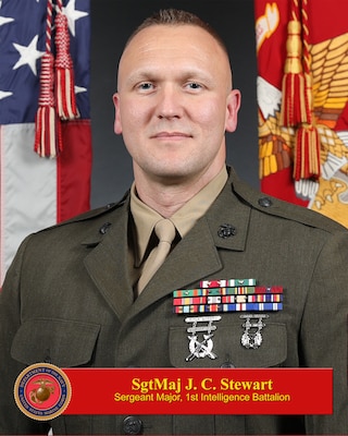 Portrait of Sgt. Maj. J. C. Stewart