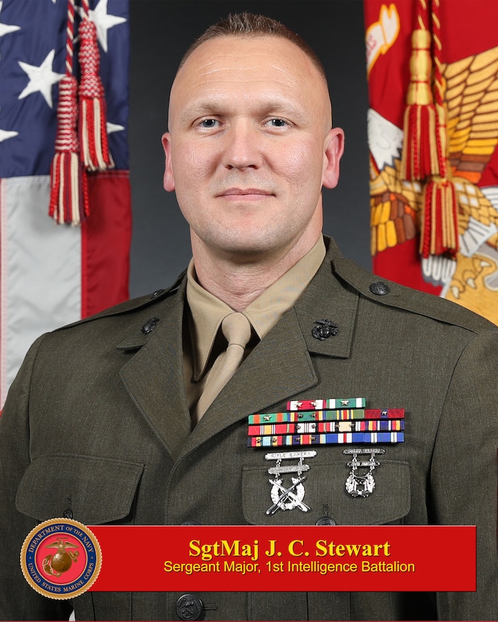 Sgt. Maj. Stewart command board photos