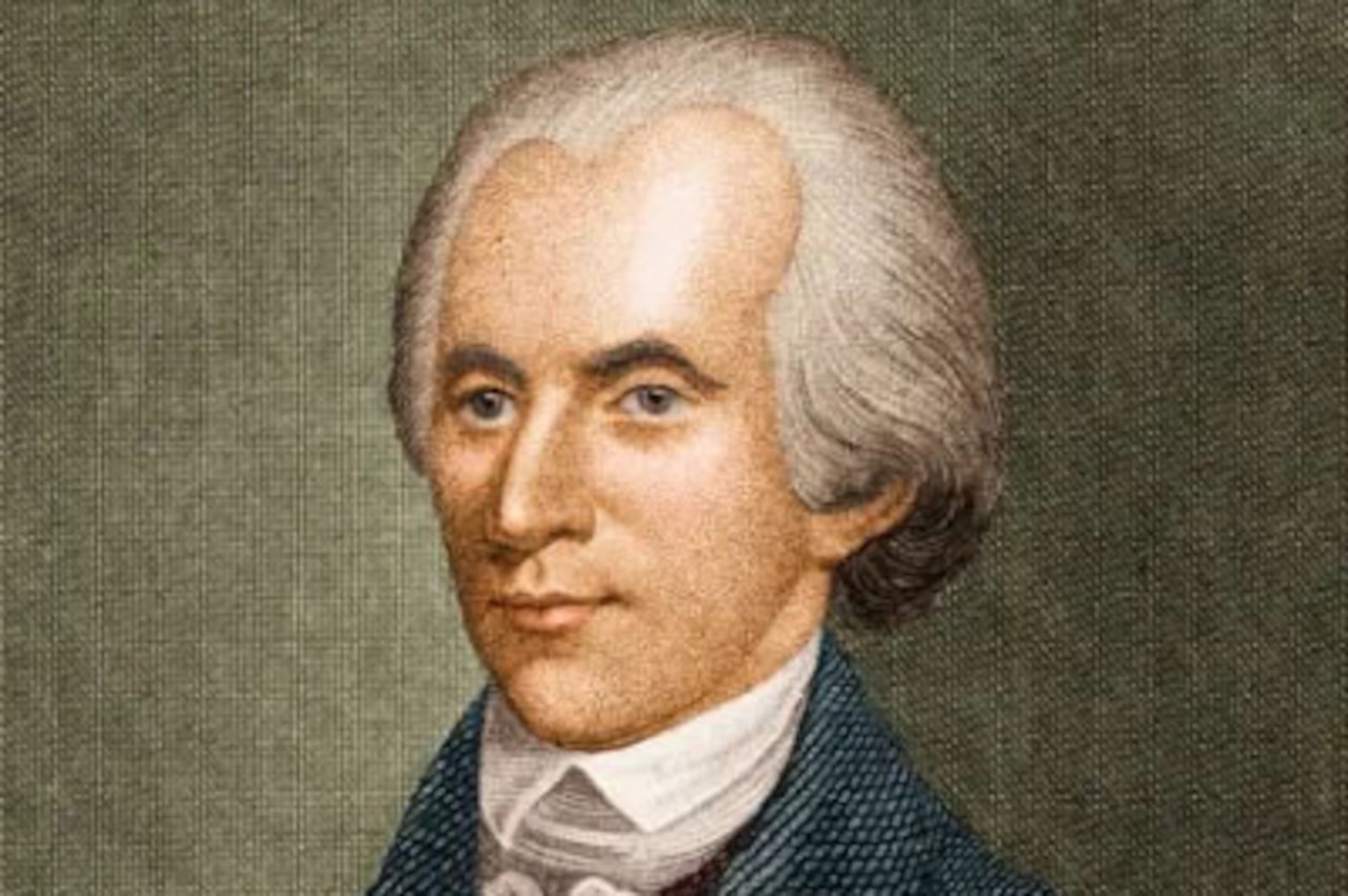 An illustration of a man in colonial attire.