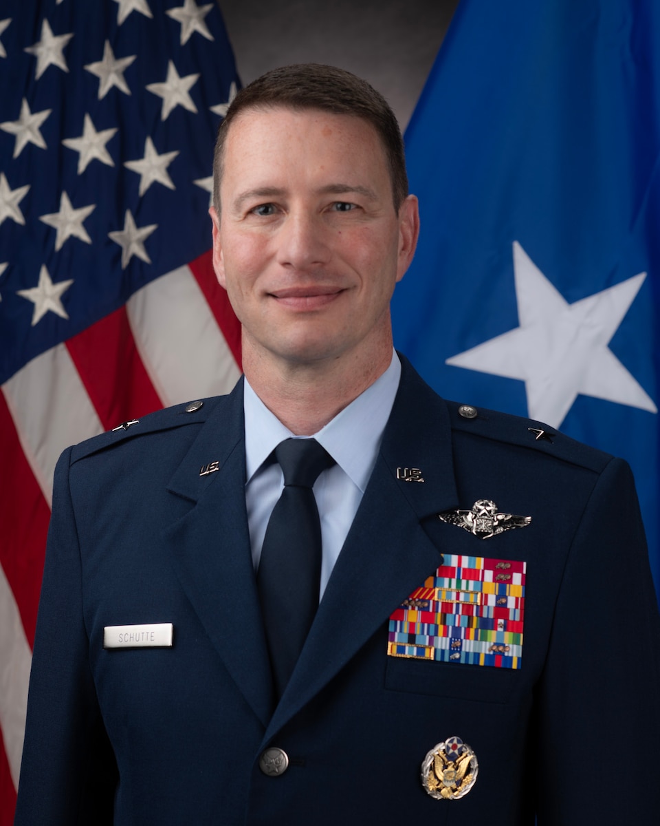 This is the official portrait of Brig. Gen. John Schutte.