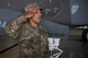 airmen salutes during change of command