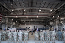 airmen stand in formation
