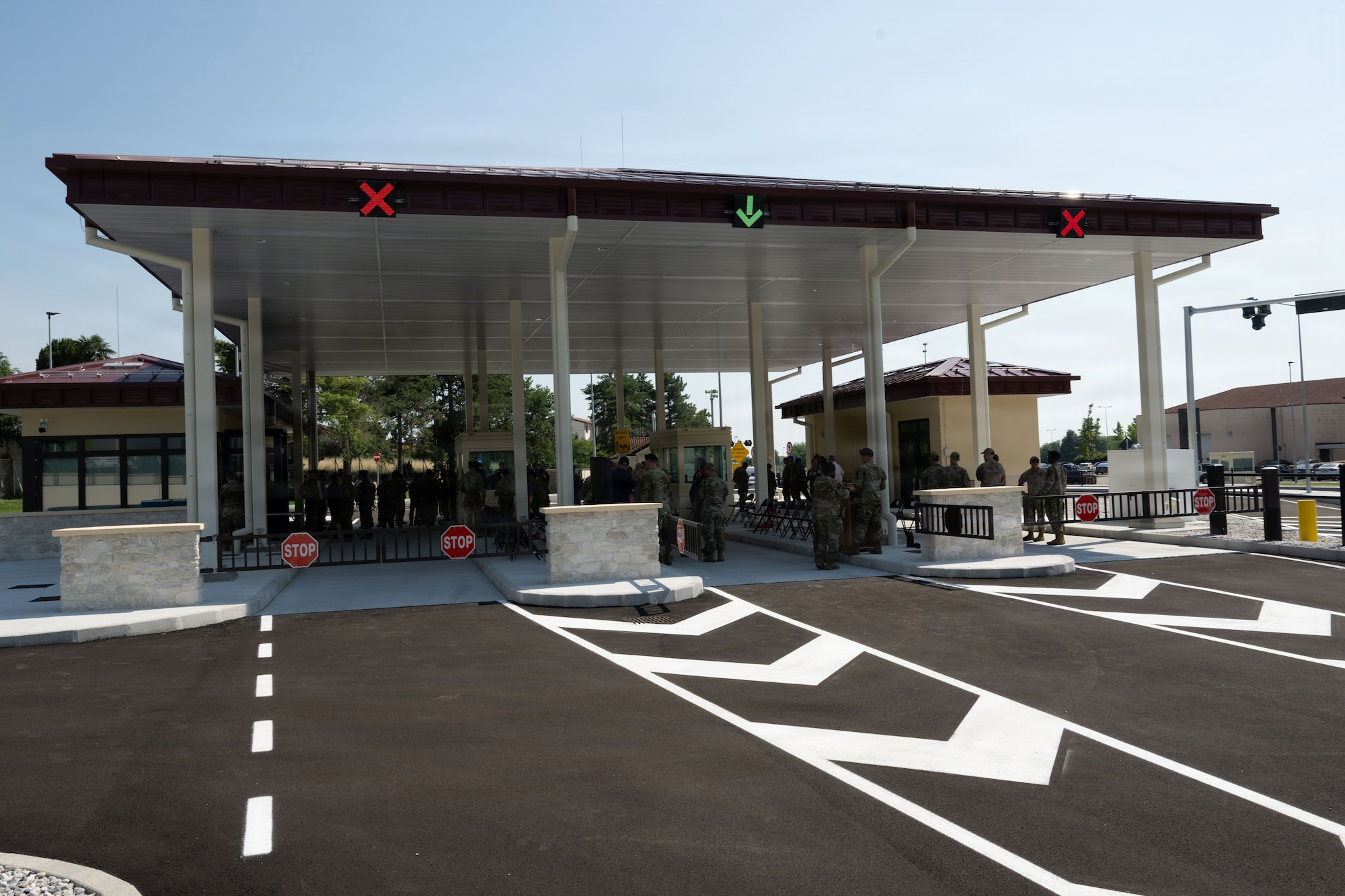 A picture of the new gate on Area 1.