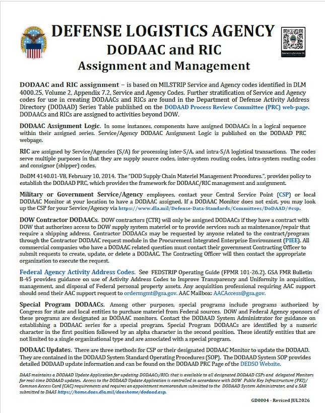 J3 DODAAC and RIC thumbnail