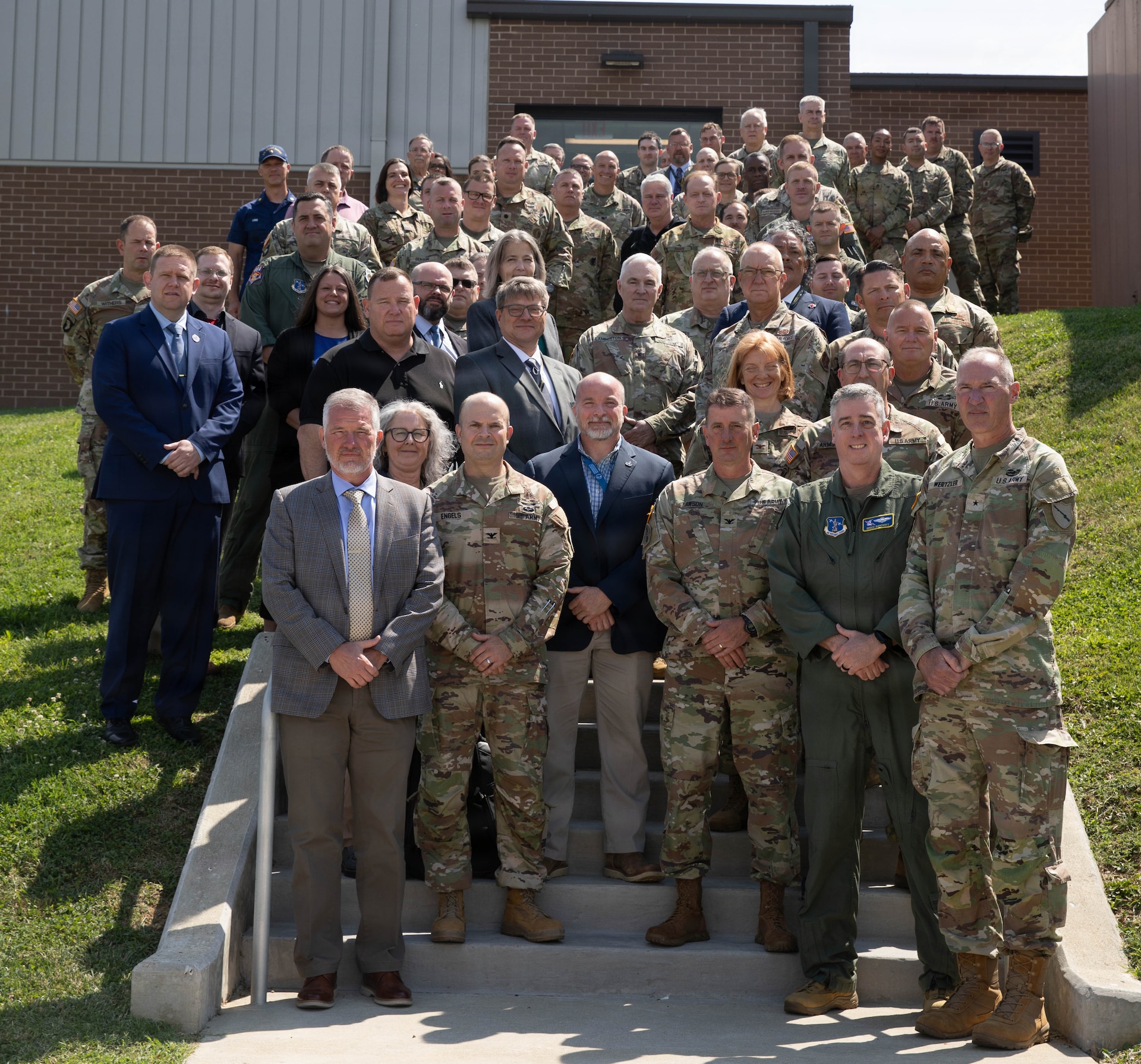 Attendees of the Kentucky Resilience and Emergency Preparedness (K-REP) Summit gather for a group photo.
