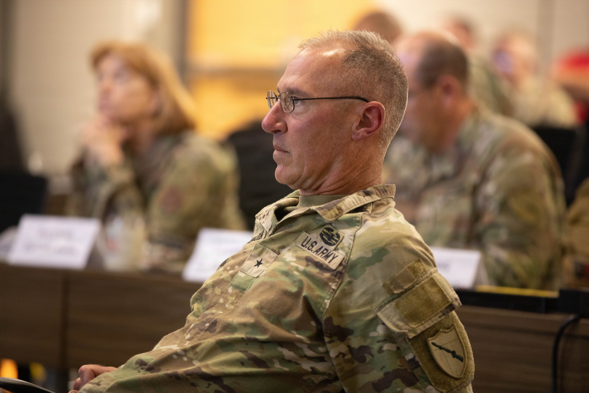 U.S. Army Brig. Gen. Brian Wertzler listens during the Kentucky Resilience and Emergency Preparedness (K-REP) Summit at Boone National Guard Center in Frankfort, Kentucky, June 16-17.