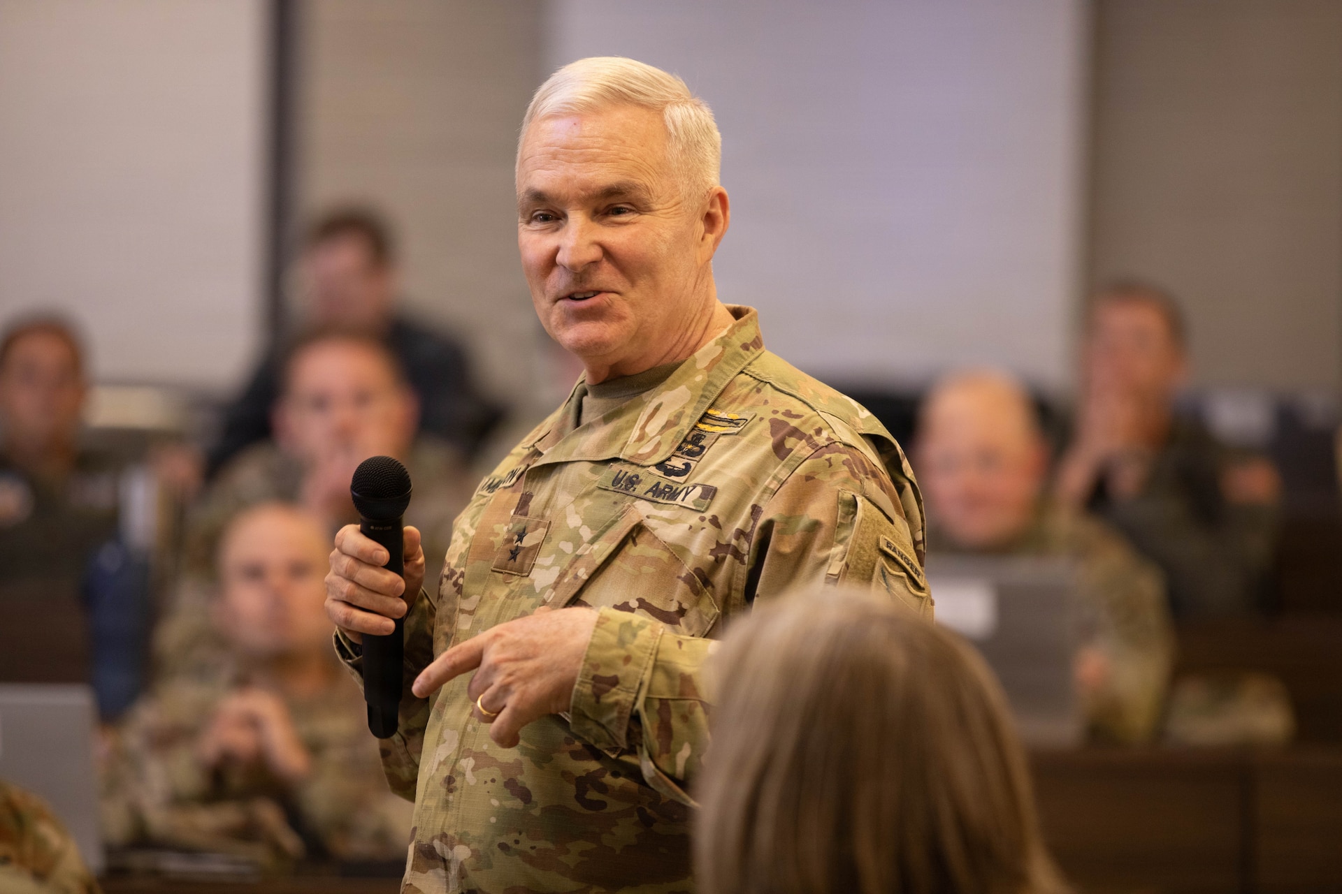 U.S. Army Maj. Gen. Haldane Lamberton, Kentucky’s adjutant general, speaks at the opening of the Kentucky Resilience and Emergency Preparedness (K-REP) Summit at Boone National Guard Center in Frankfort, Kentucky, June 16-17.
