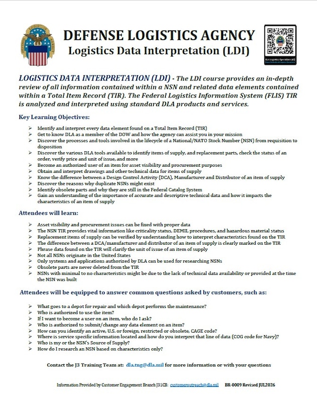 J3 Logistics Data Interpretation (LDI) thumbnail