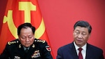 Zhang Youxia (left) with Xi Jinping (right)