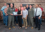 Lt. Gen. Clark Quinn, Air Education and Training Command commander, awarded the AETC level, 2025 General Larry O. Spencer Innovation Team Award to the Nineteenth Air Force Flying Training Center of Excellence curriculum team July 10, 2026, at Joint Base San Antonio-Randolph. The curriculum team will now advance to compete at the Department of the Air Force level.  (U.S. Air Force photo by Benjamin Faske)