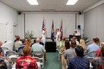 Lt. Cmdr. Michael Johnson relieved Cmdr. Nathan Battle as NUWC Division, Keyport Detachment Pacific’s new officer in charge during a Change of Charge ceremony at the Navy Lodge on Ford Island, July 10. NUWC Division, Keyport Commanding Officer Capt. Brandon Monaghan served as presiding officer speaker.