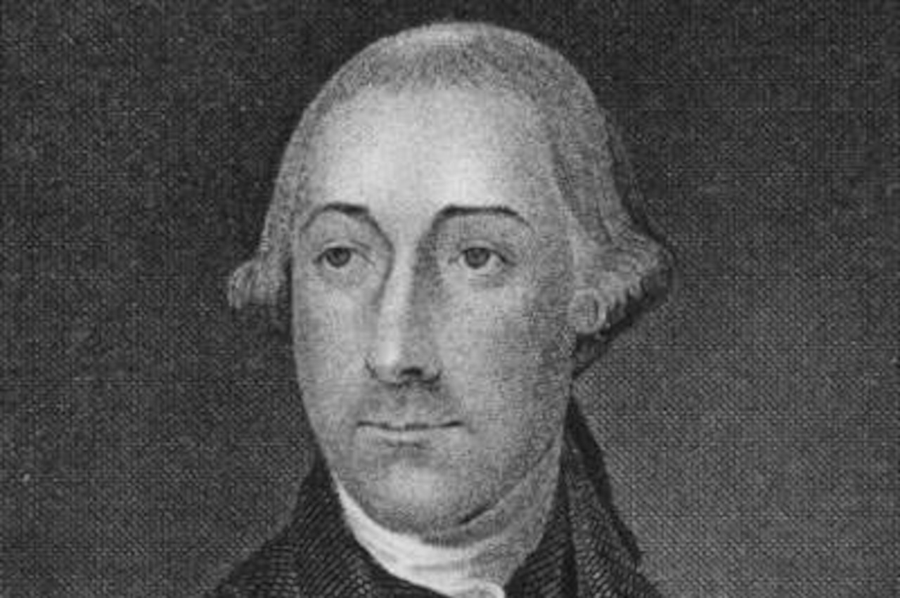 An illustration of a man wearing a colonial suit.