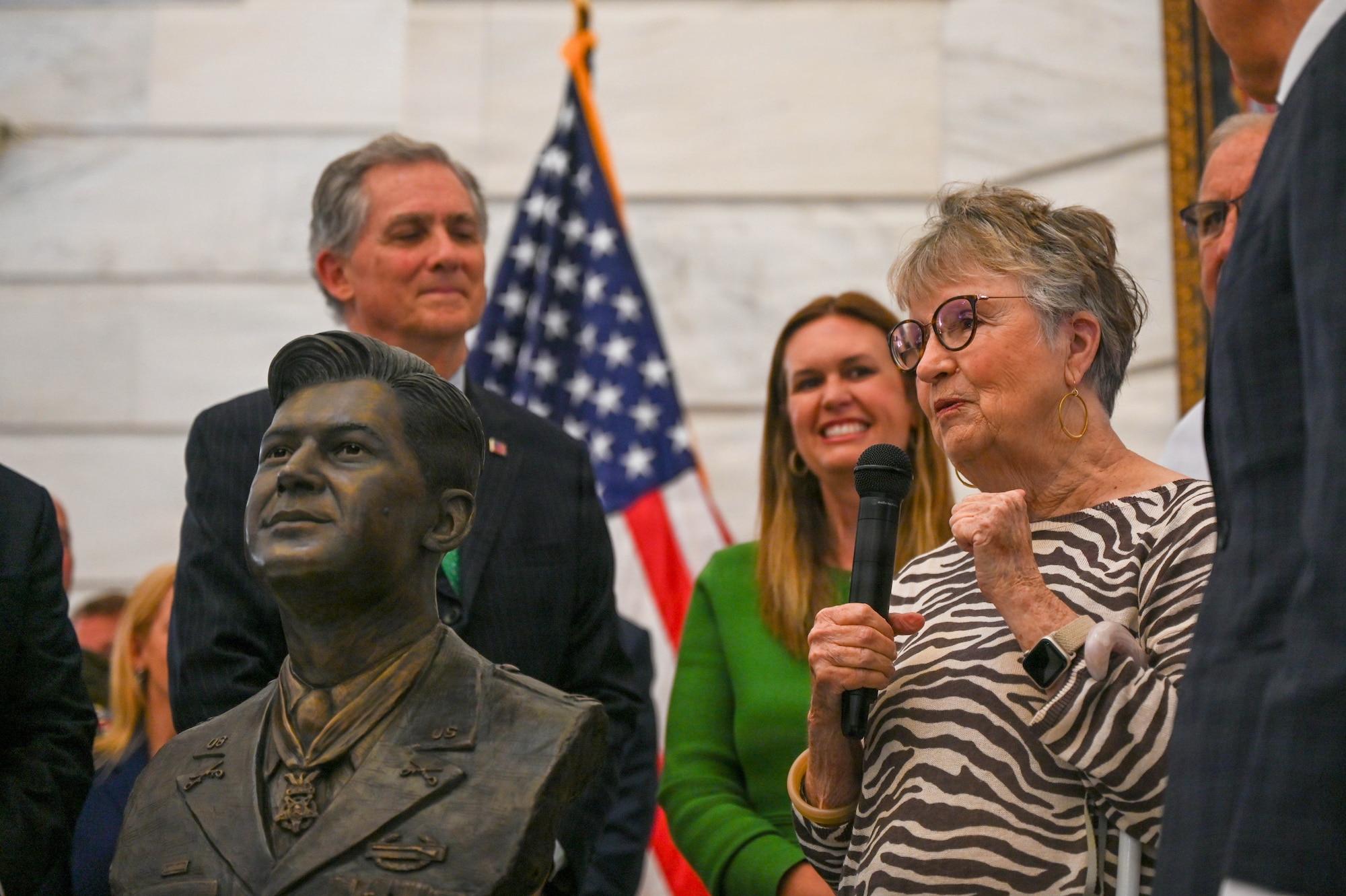 Team Little Rock Participates in America 250 Bust Unveiling