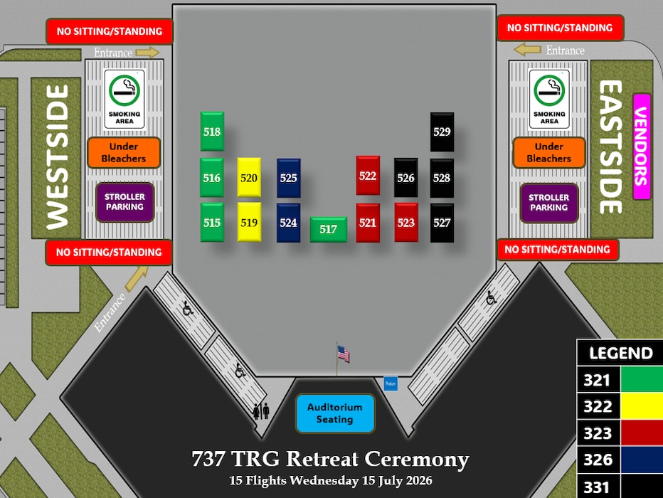 Flights 500-514 BMT Coin & Retreat Ceremony Line-up