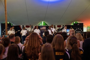 The United States Consulate - Munich, Germany hosted leaders and community members in Munich, Germany, to celebrate the 250th Anniversary of the Declaration of Independence of the United States  July 1, 2026. The USAREUR-AF Band & Chorus entertained the crowd with their performance throughout the night.