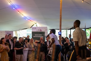 The United States Consulate - Munich, Germany hosted leaders and community members in Munich, Germany, to celebrate the 250th Anniversary of the Declaration of Independence of the United States  July 1, 2026. The USAREUR-AF Band & Chorus entertained the crowd with their performance throughout the night.