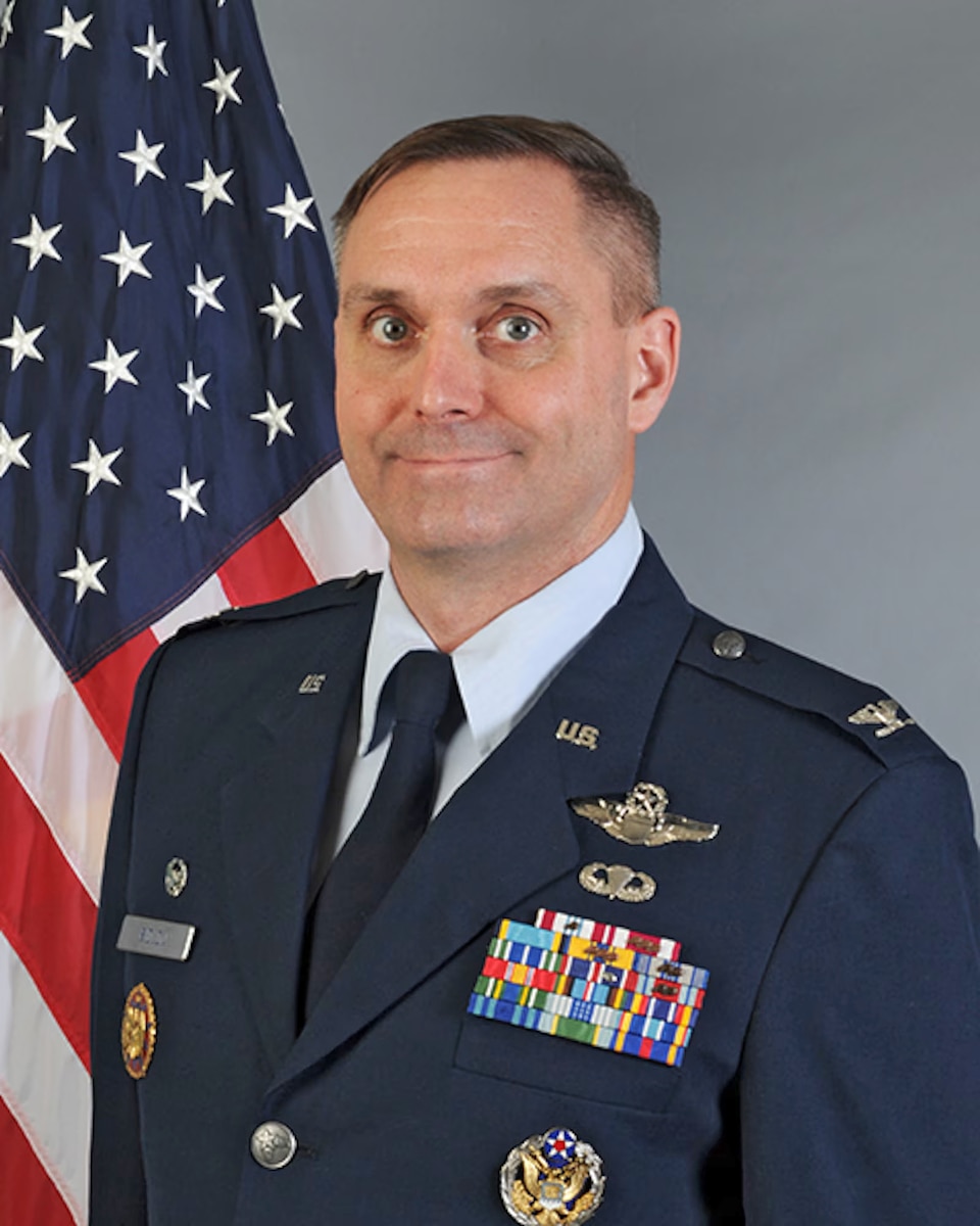159 FW Col. Christopher Ridlon Official photo