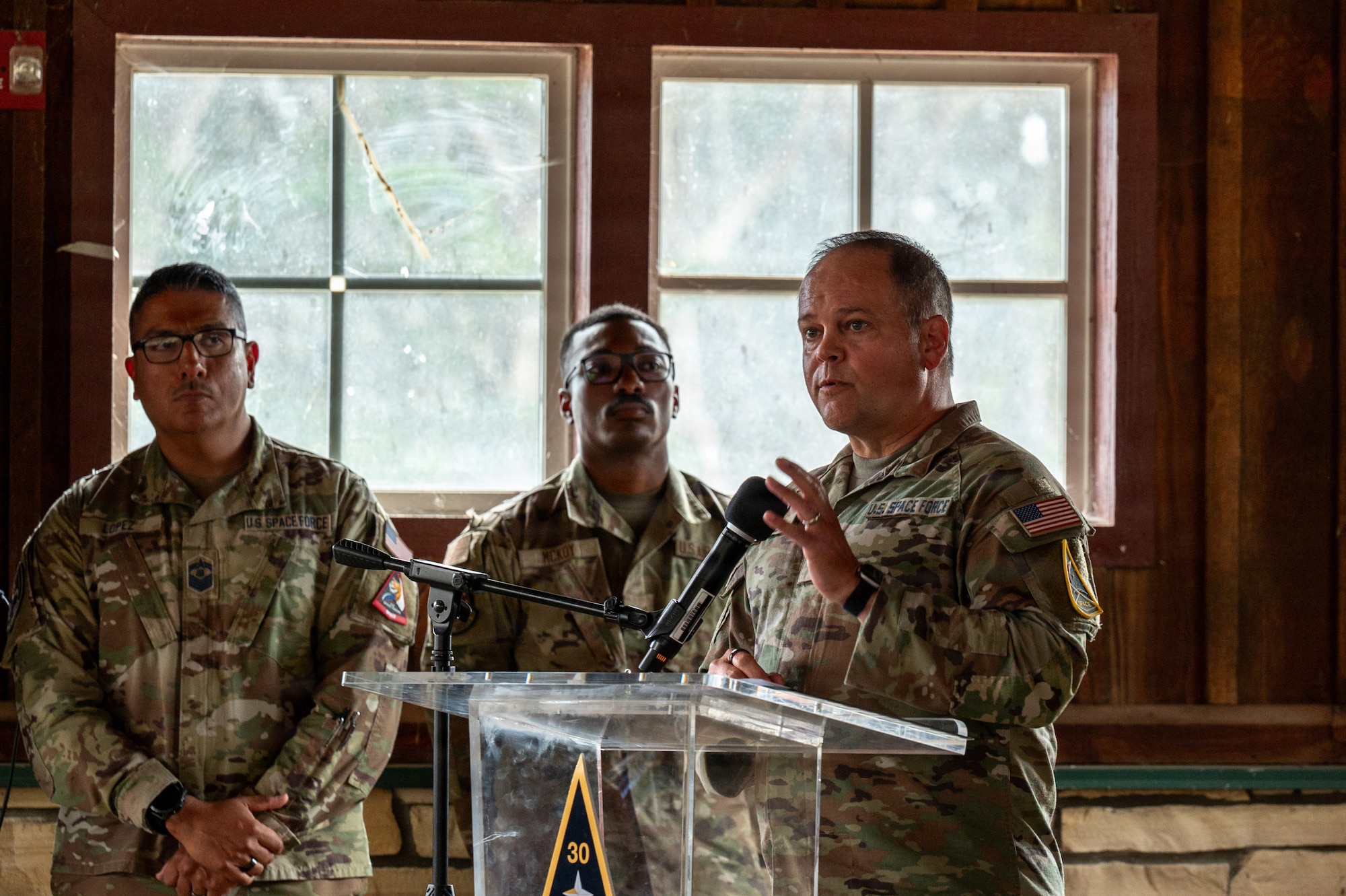Col. James T. Horne III gives closing remarks.
