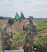 Command Sgt. Maj. Tomothy Nein talks with 1st Sgt. Clifford Marbrey during a field training exercise. (U.S. Army National Guard photo by Sgt. 1st Class Jeffrey Reno)