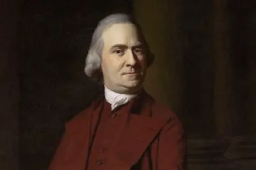 An illustration of a man in a colonial suit.