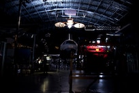 Phoenix undergoes relative navigation sensor testing at Smithsonian UdvarHazy, in Washington, D.C., to evaluate LIDAR and camera performance against large mesh reflectors, on March 1, 2013. (U.S. Navy historical photo)