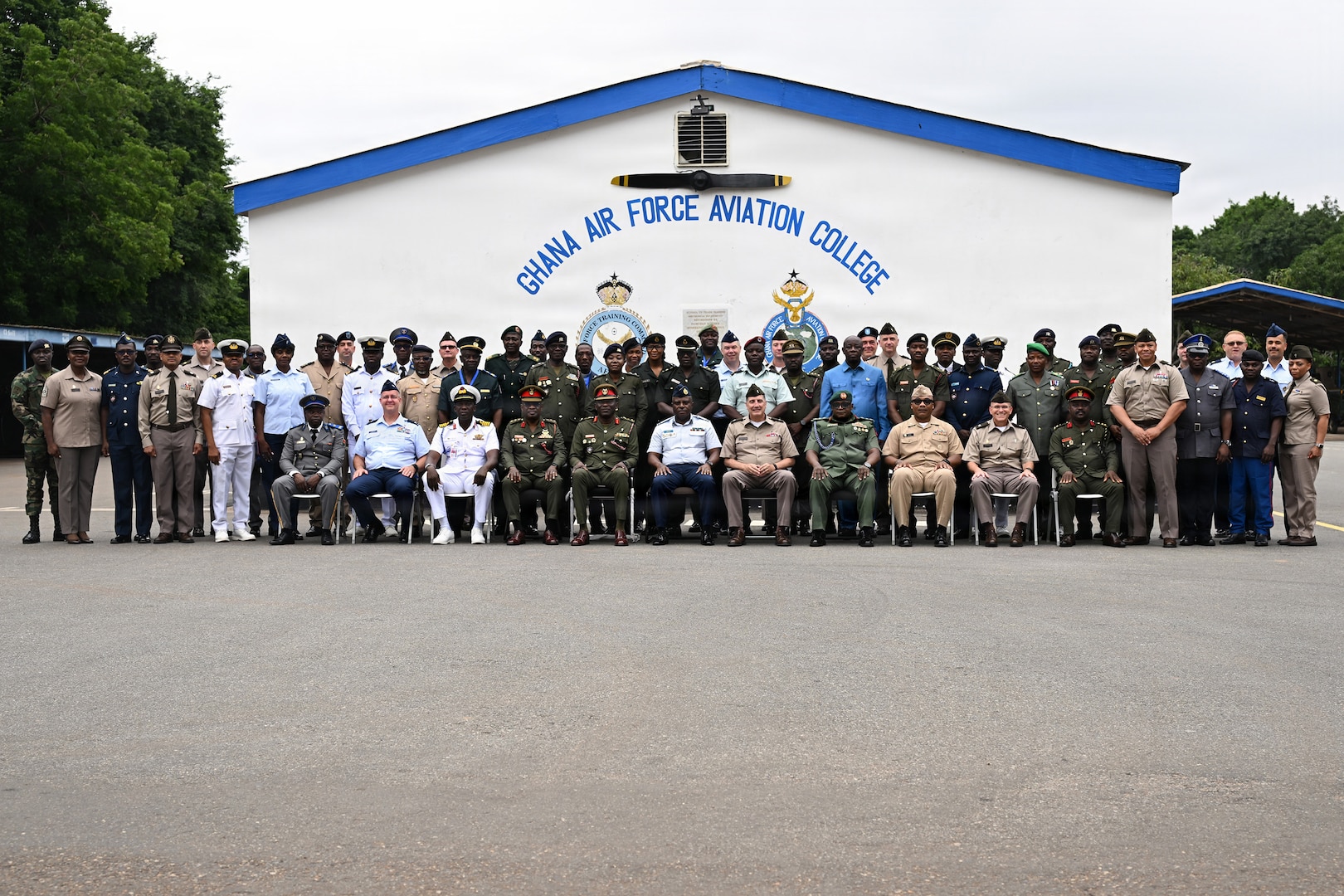 Multinational participants pose for a group photo during the West African Religious Affairs Symposium, or WARAS, in Accra, Ghana, July 14, 2026.
