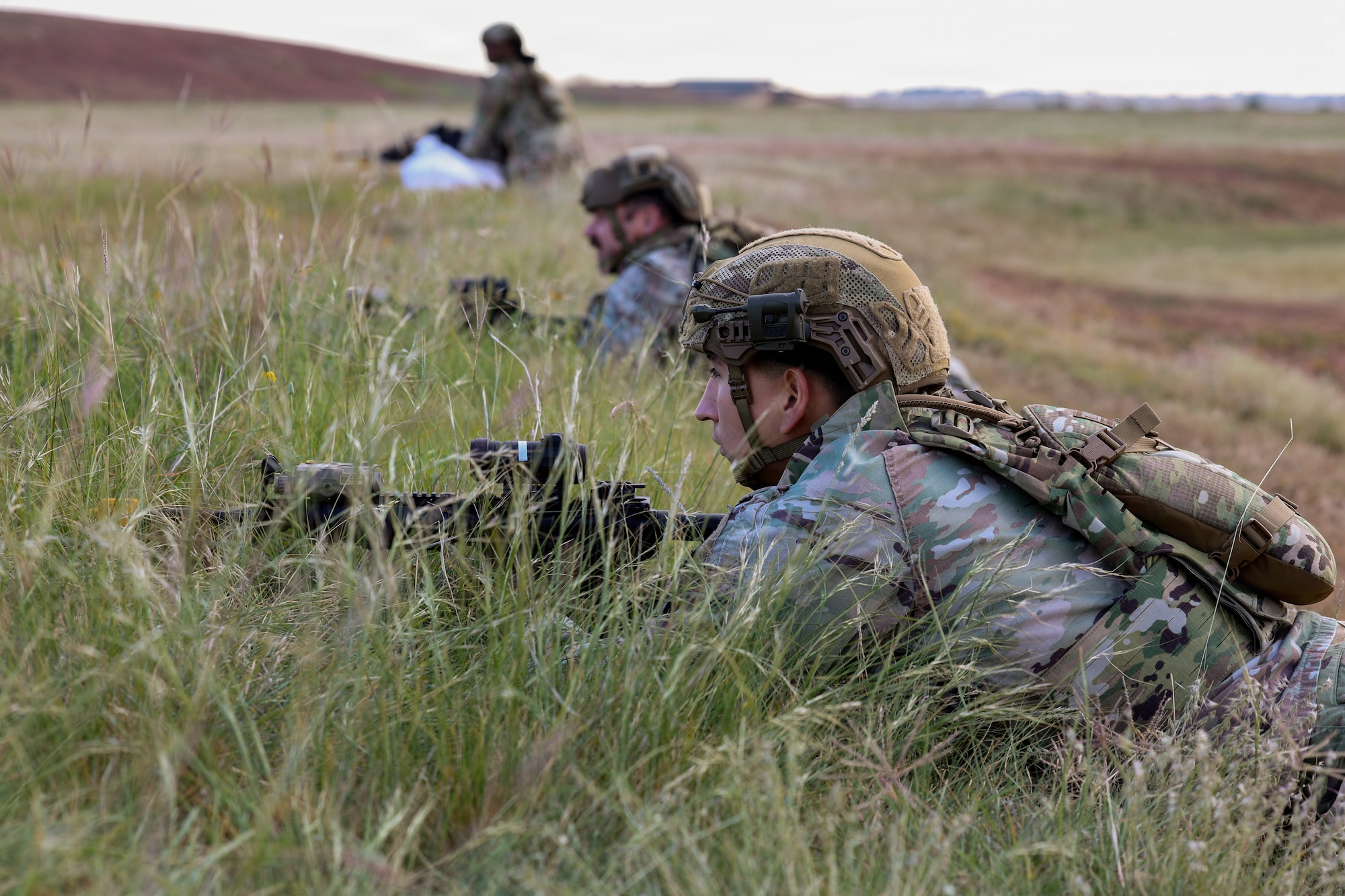 U.S. Air Force Airmen assigned to the 82nd Security Forces Squadron prepare for the culminating event of Silent Whisper at Sheppard Air Force Base, Texas, May 8, 2026.
