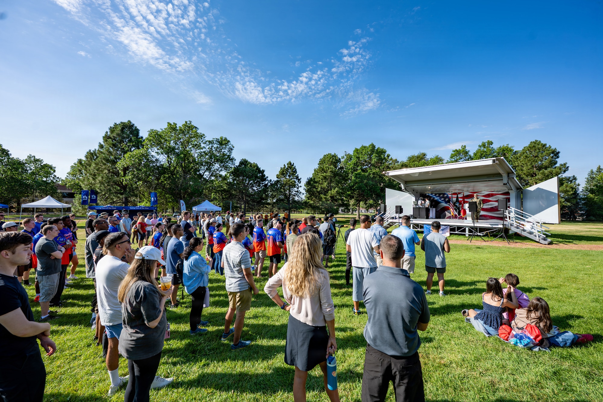 Members attend a fest