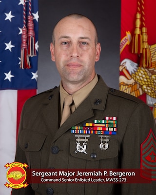 Portrait of Sergeant Major Jeremiah P. Bergeron