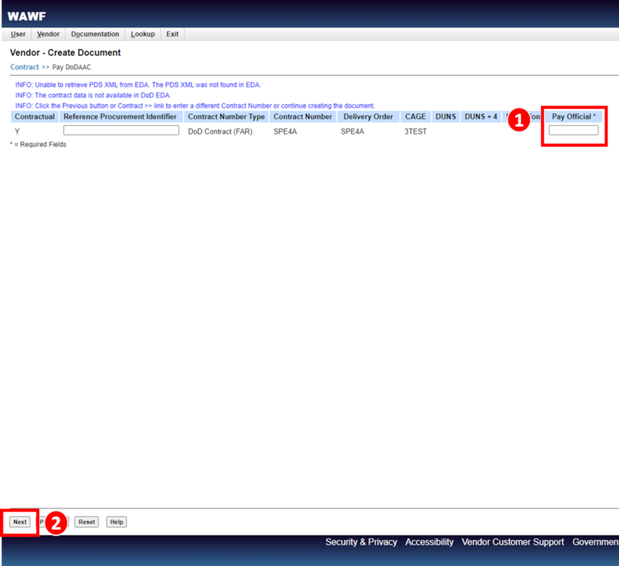 Steps to take in the Combo Invoicing Process to create and submit an invoice (payment request) and a receiving report simultaneously.