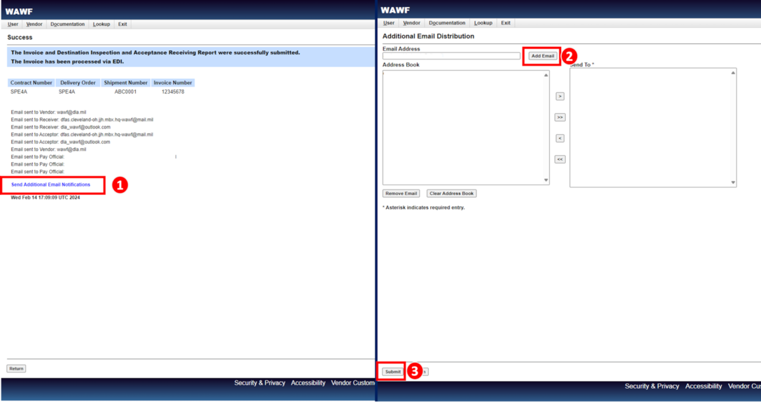 Step 10 in the Combo Invoicing Process is to add any necessary email notifications.