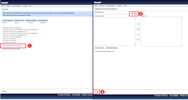 Step 10 in the Combo Invoicing Process is to add any necessary email notifications.