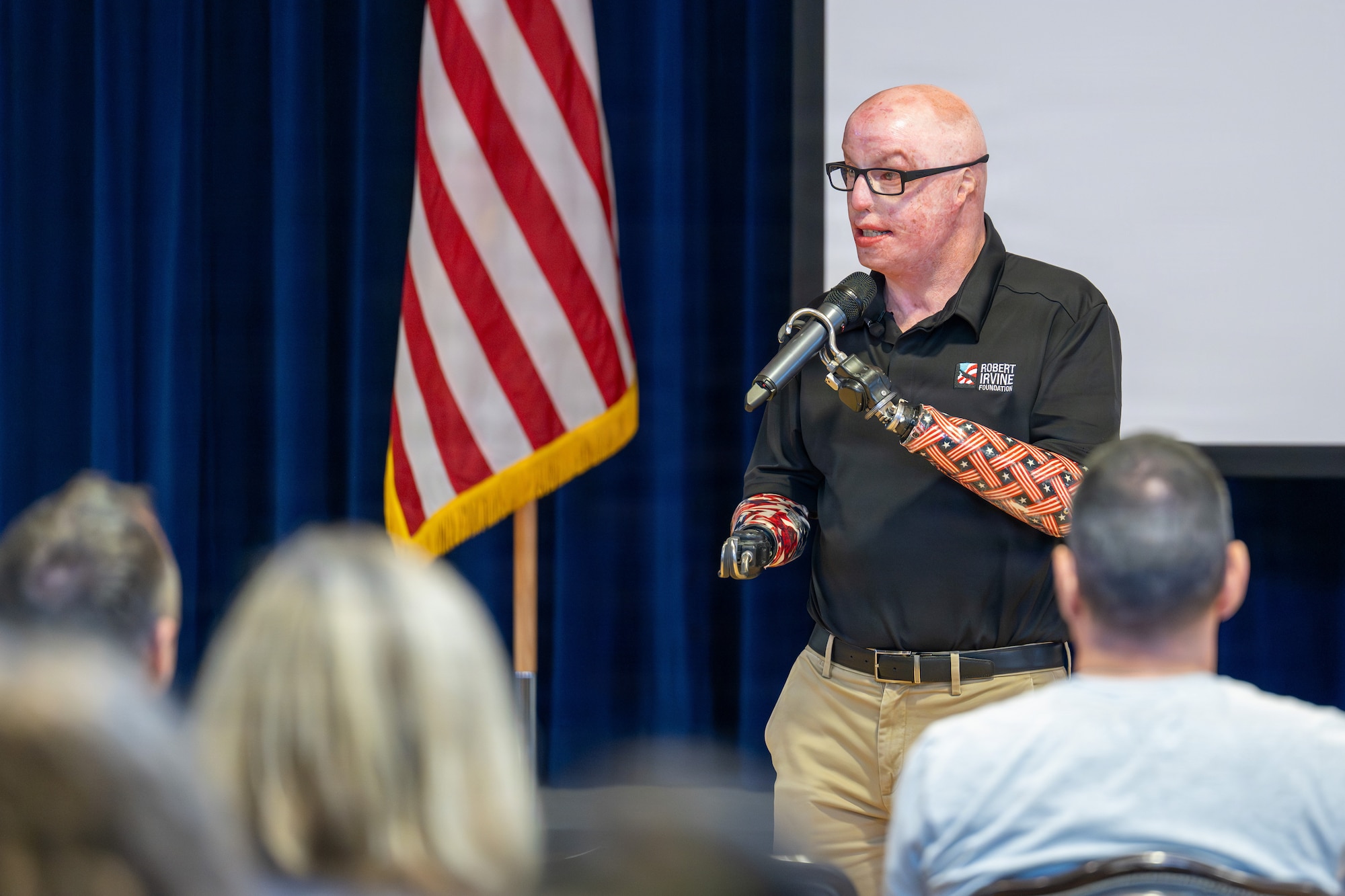 Retired U.S. Army Sgt.1st Class Michael Schlitz shares his experiences in combat and how he persevered adversity