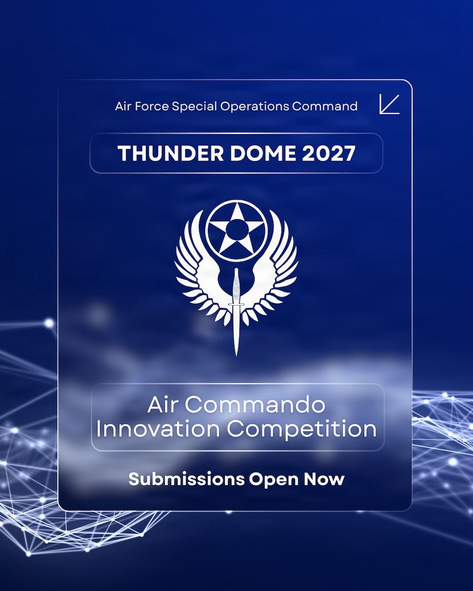Thunder Dome is an annual innovation competition where Air Commandos pitch grassroots ideas to command leaders for capital funding to improve readiness and operational capabilities.