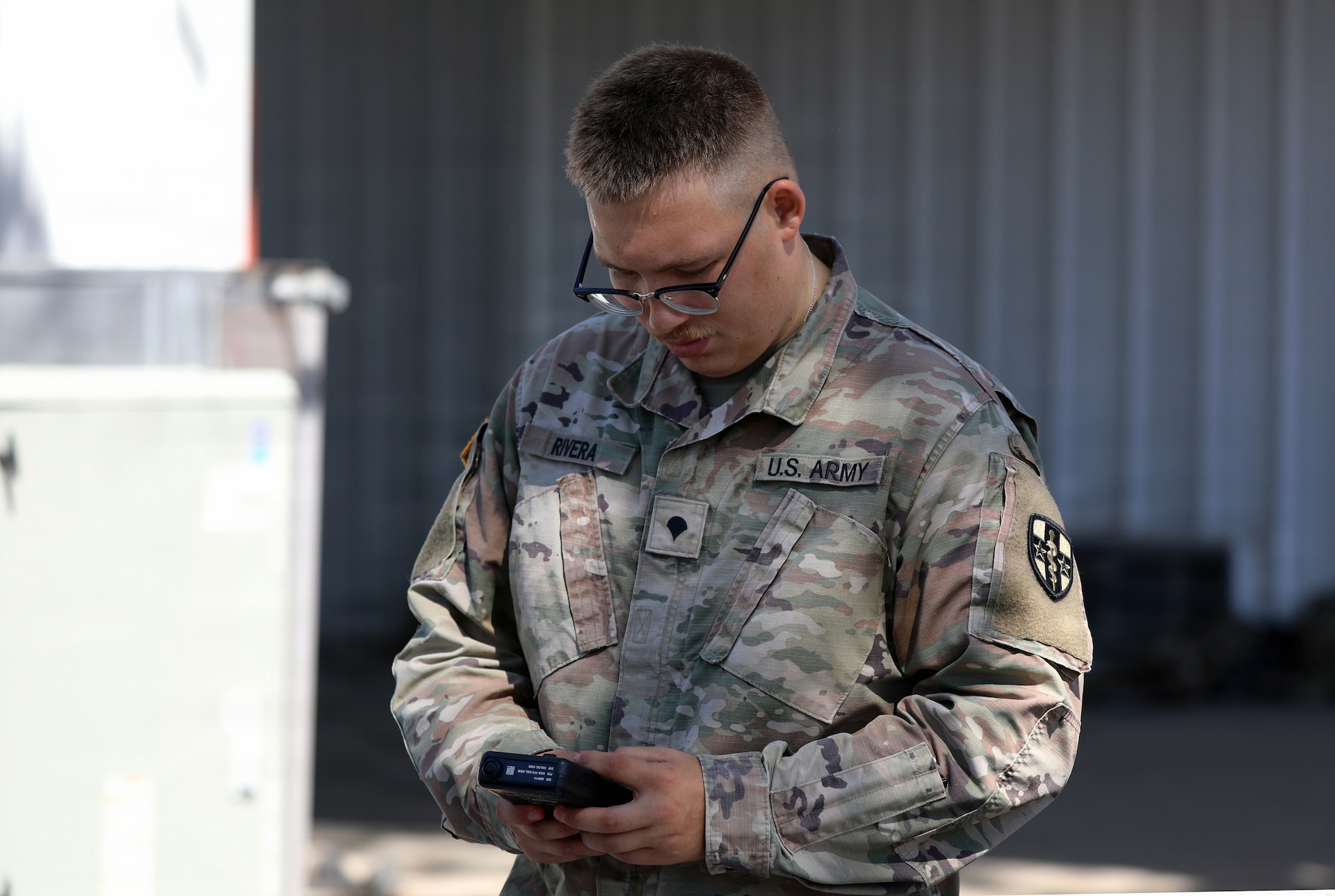 Army Reserve Soldiers make robots bleed and growl during Operation Bold Eagle 26
