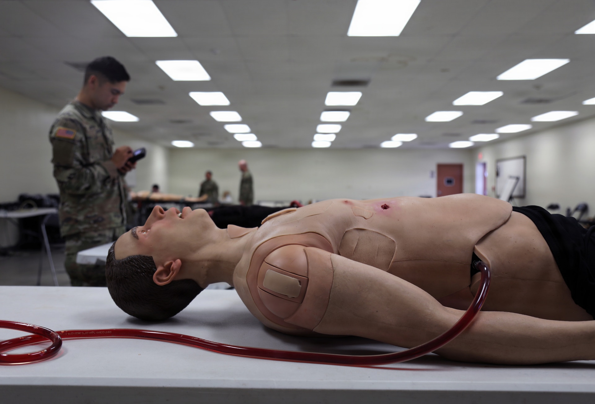 Army Reserve Soldiers make robots bleed and growl during Operation Bold Eagle 26