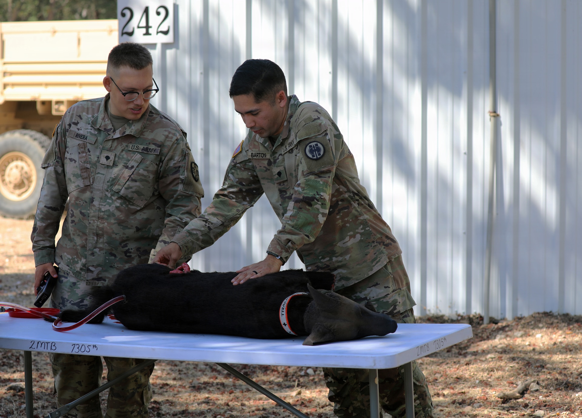 Army Reserve Soldiers make robots bleed and growl during Operation Bold Eagle 26