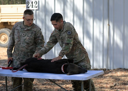 Army Reserve Soldiers make robots bleed and growl during Operation Bold Eagle 26