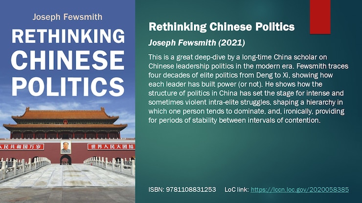 Rethinking Chinese Politics