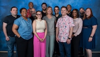 Members of Naval Surface Warfare Center Carderock Division's Corporate Communications Division pose for a team photo in West Bethesda, Md., on May 18, 2026.