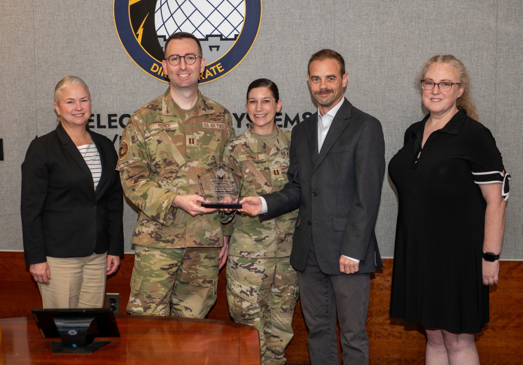 Image of people receiving an award