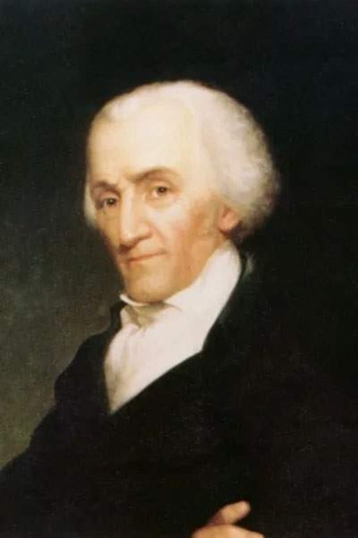 A man wearing a colonial suit.