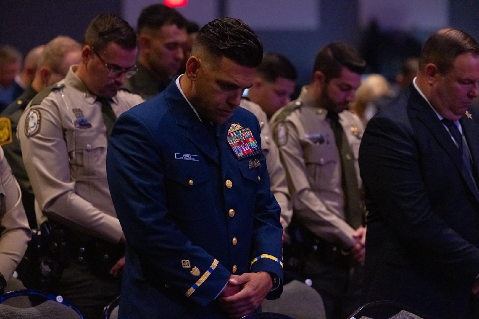 A guest speaker delivers remarks during the inaugural Florida Department of Homeland Security Awards Ceremony at the Clermont Performing Arts Center in Clermont, Florida, July 15, 2026. The event recognized state and federal partnerships as well as individuals nominated for their contribution during joint operations to protect our nation and safeguard the State of Florida in the past year.